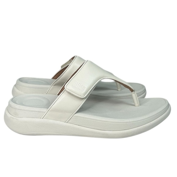 FitFlop F-Mode Go Adjustable Flatform Sandals Paris Beige Womens SZ 8 Comfort - Picture 1 of 10